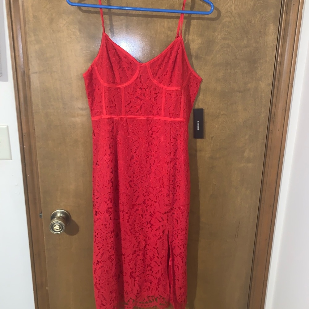red dress